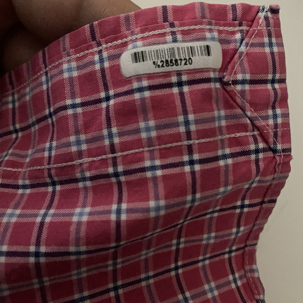 RALPH LAUREN Pink Multicolor Plaid Classic Fit Long Sleeve Button Up Shirt L - Picture 10 of 10
